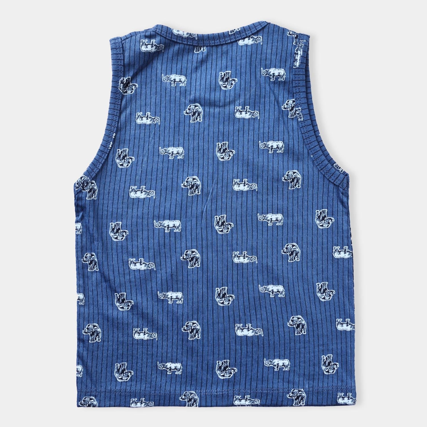 Boys Safari Navy Cotton Jersey Sando