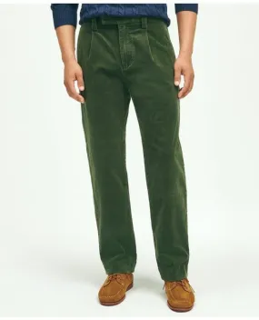 Brooks Brothers Men's Corduroy Pants - Dark Green - Traditional Fit - Wide Wale