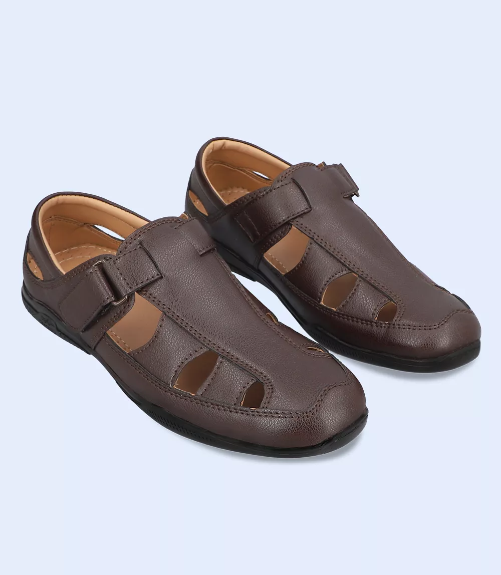 brown mens casual sandal- BM5946