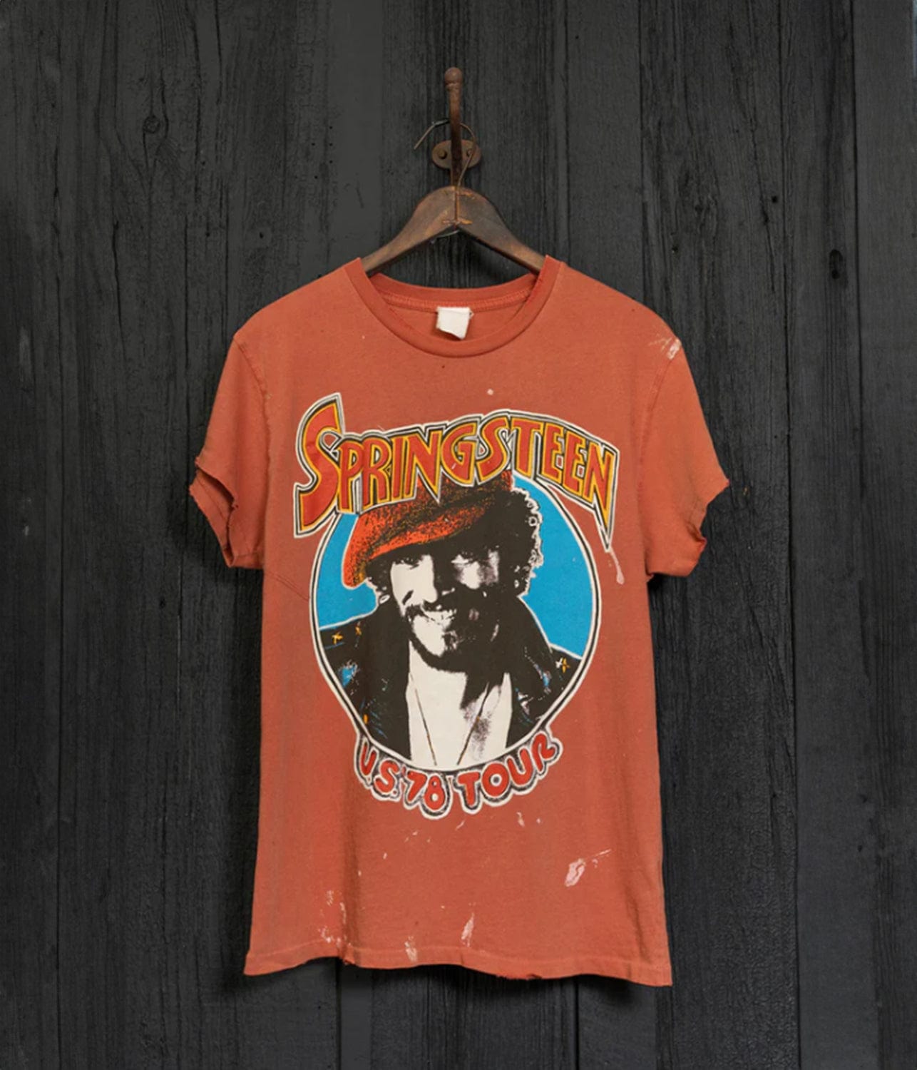 Bruce Springsteen 1978 tour t-shirt, rust color