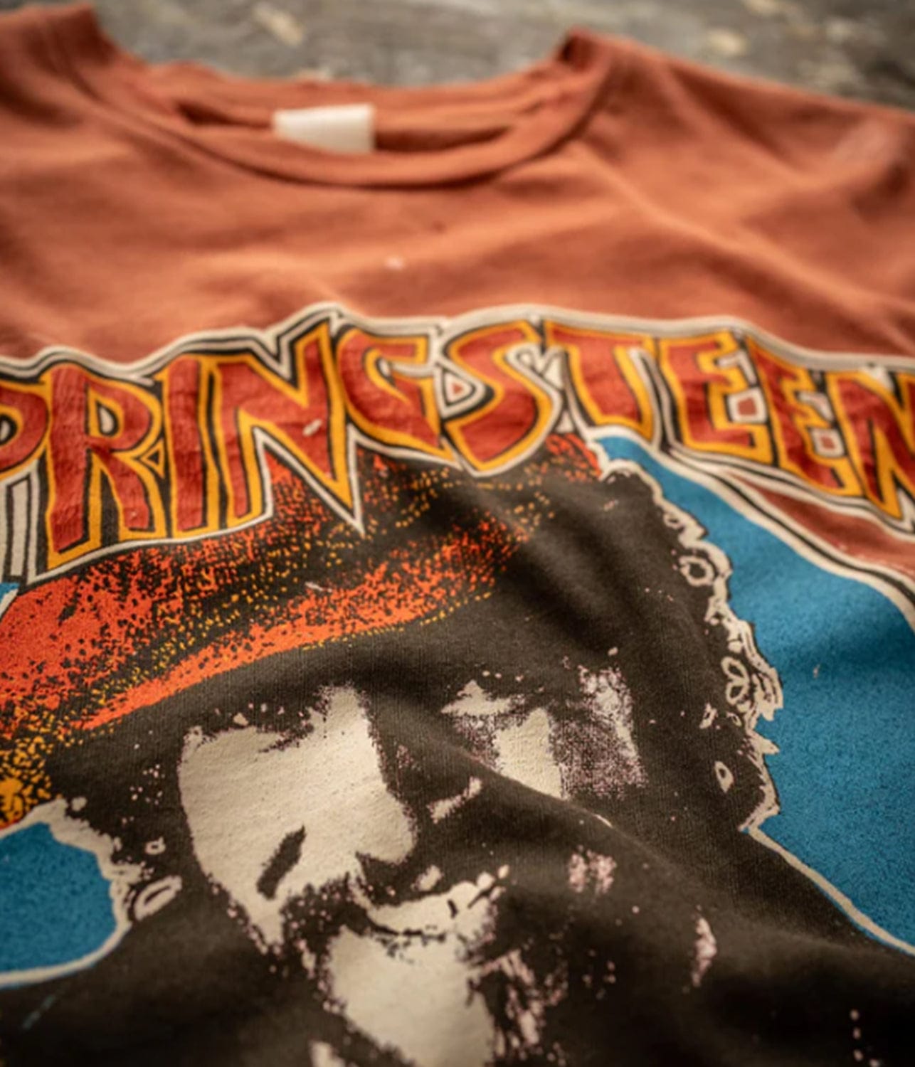 Bruce Springsteen 1978 tour t-shirt, rust color