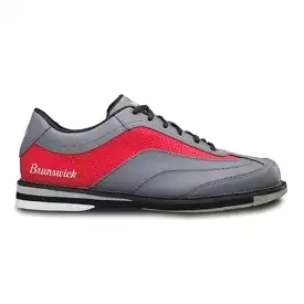 Brunswick Men's Grey Red Left Hand Bowling Shoes