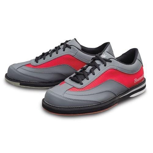 Brunswick Men's Grey Red Left Hand Bowling Shoes