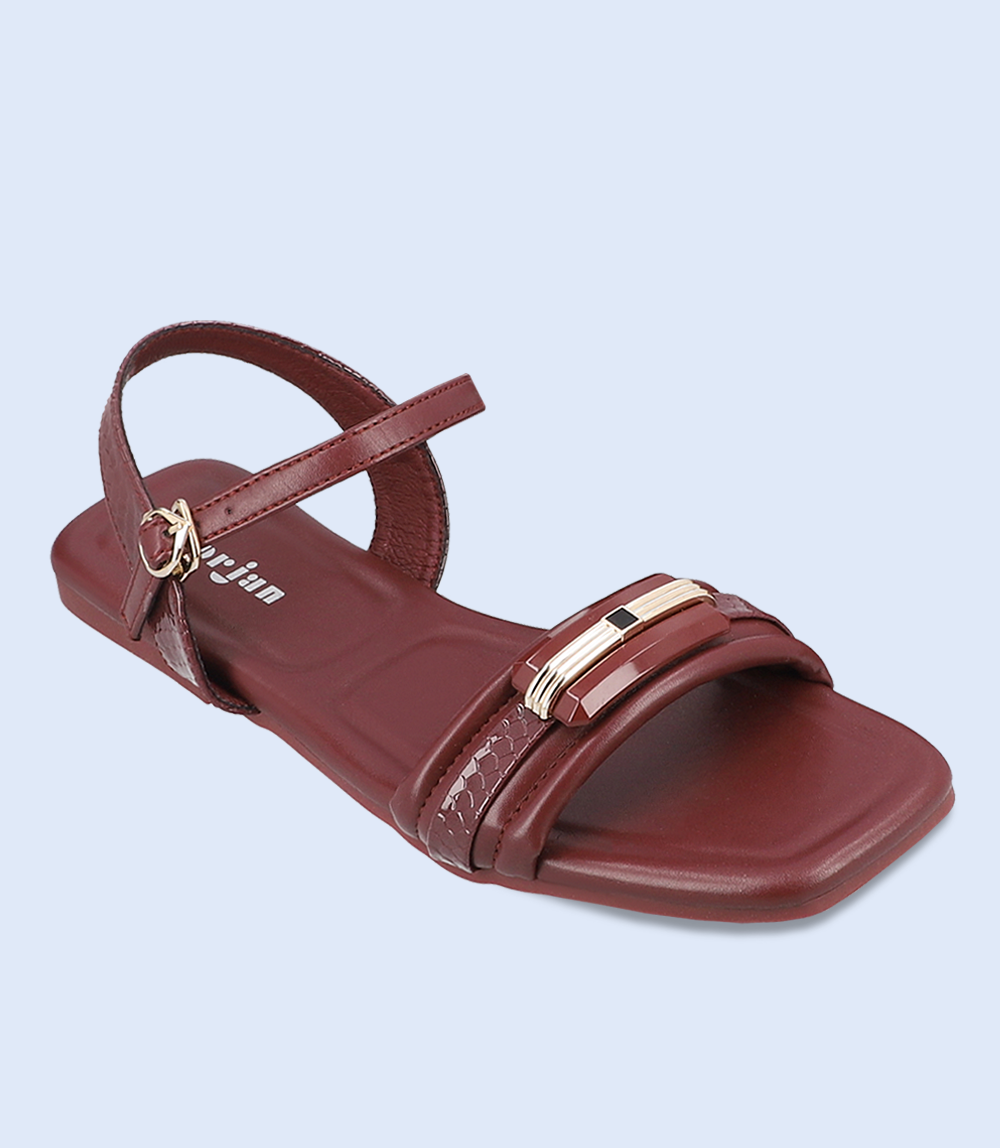 BW7363 Women Casual Sandal Maroon