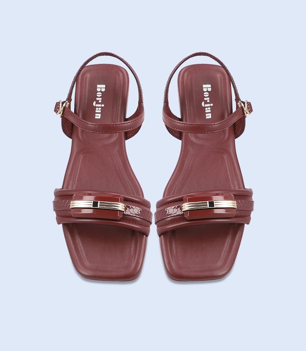 BW7363 Women Casual Sandal Maroon