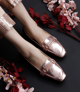 BW8451 Rose Gold Women Casual Shoes