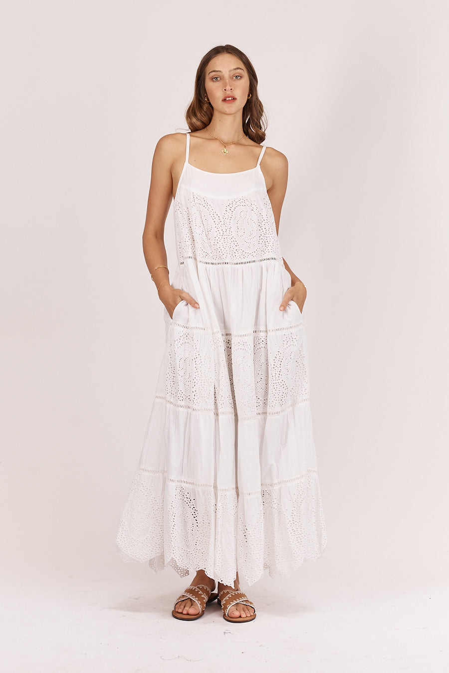 Carley Maxi Dress, White