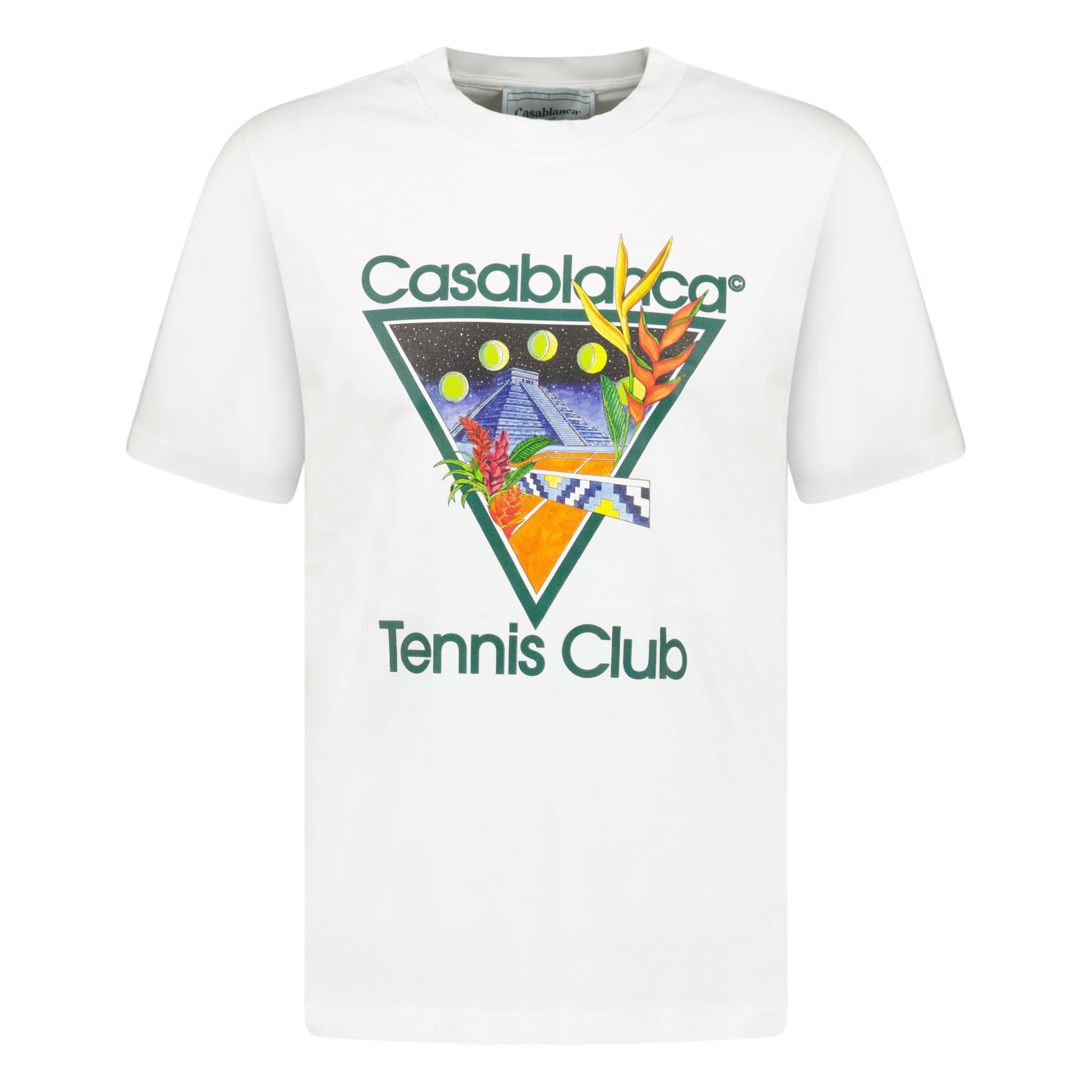 Casablanca Tennis Club T-Shirt - White Design