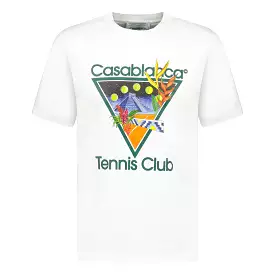 Casablanca Tennis Club T-Shirt - White Design