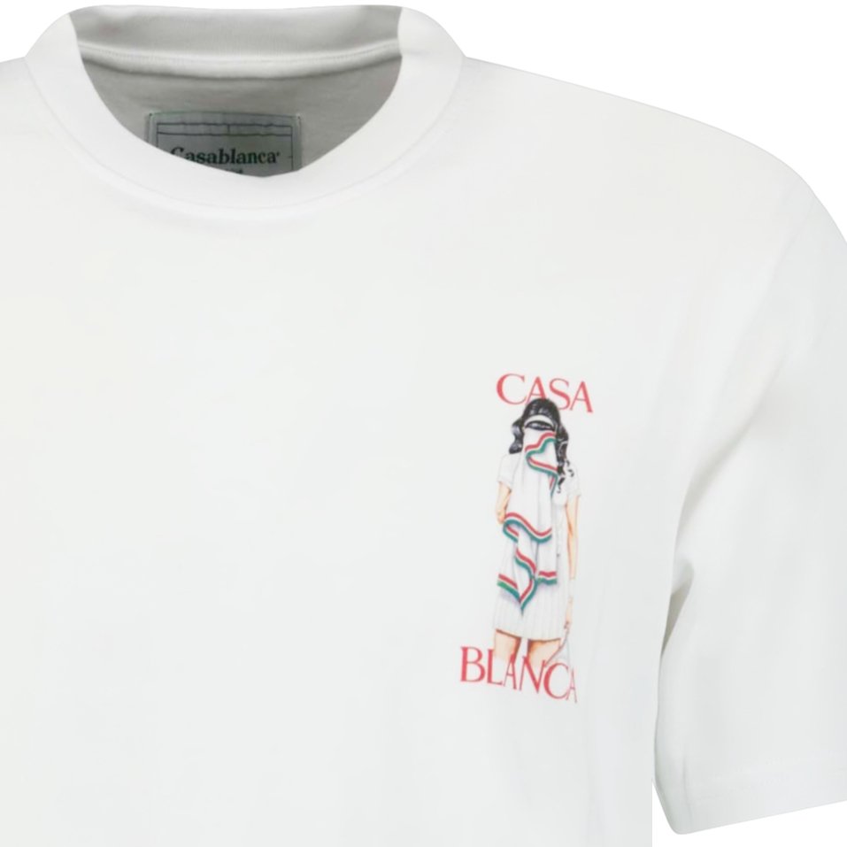 Casablanca tennis girl shirt white