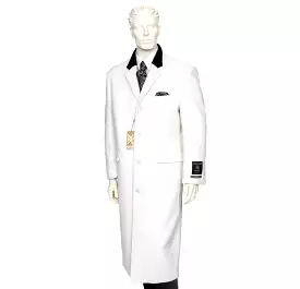 Cashmere Wool Overcoat Winter White 77005