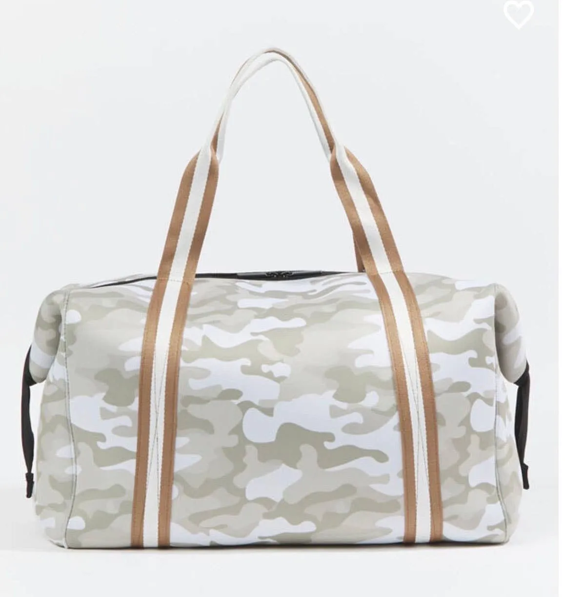 Cassie Weekender Champagne Camo Gold Straps