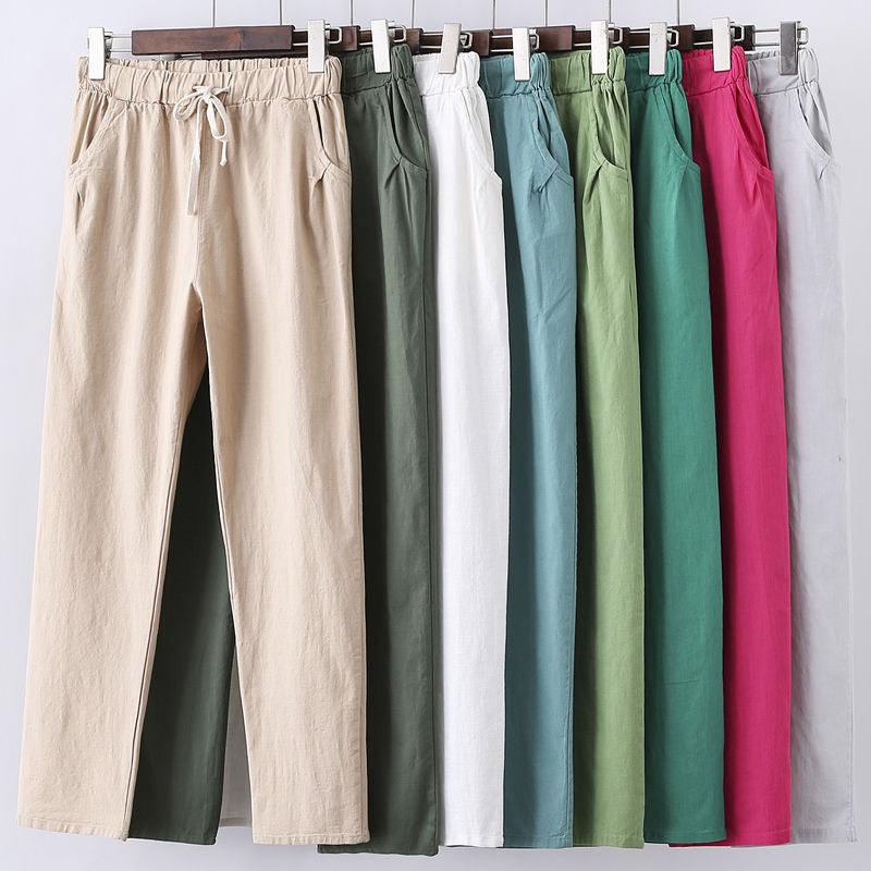 Casual Cotton Linen Harem Pants