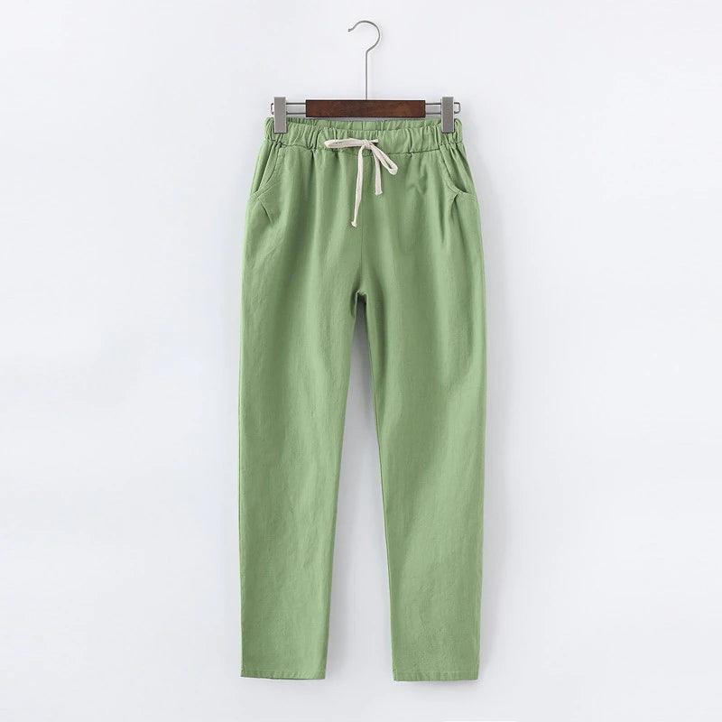 Casual Cotton Linen Harem Pants