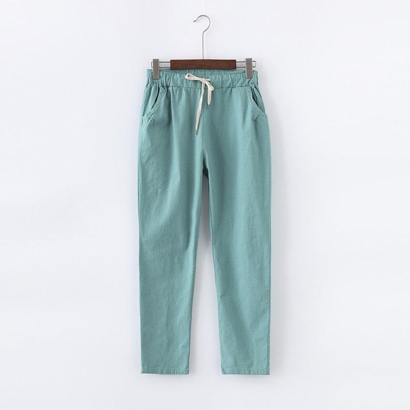 Casual Cotton Linen Harem Pants