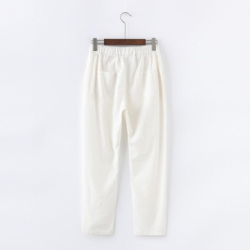 Casual Cotton Linen Harem Pants