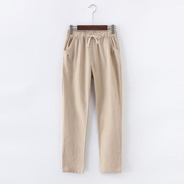 Casual Cotton Linen Harem Pants