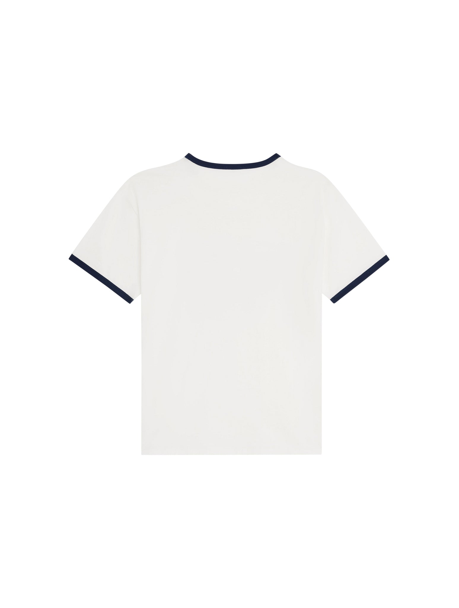 Celine Paris T-Shirt - Cotton Jersey - Off-White/Navy Blue/Black - Loose Fit