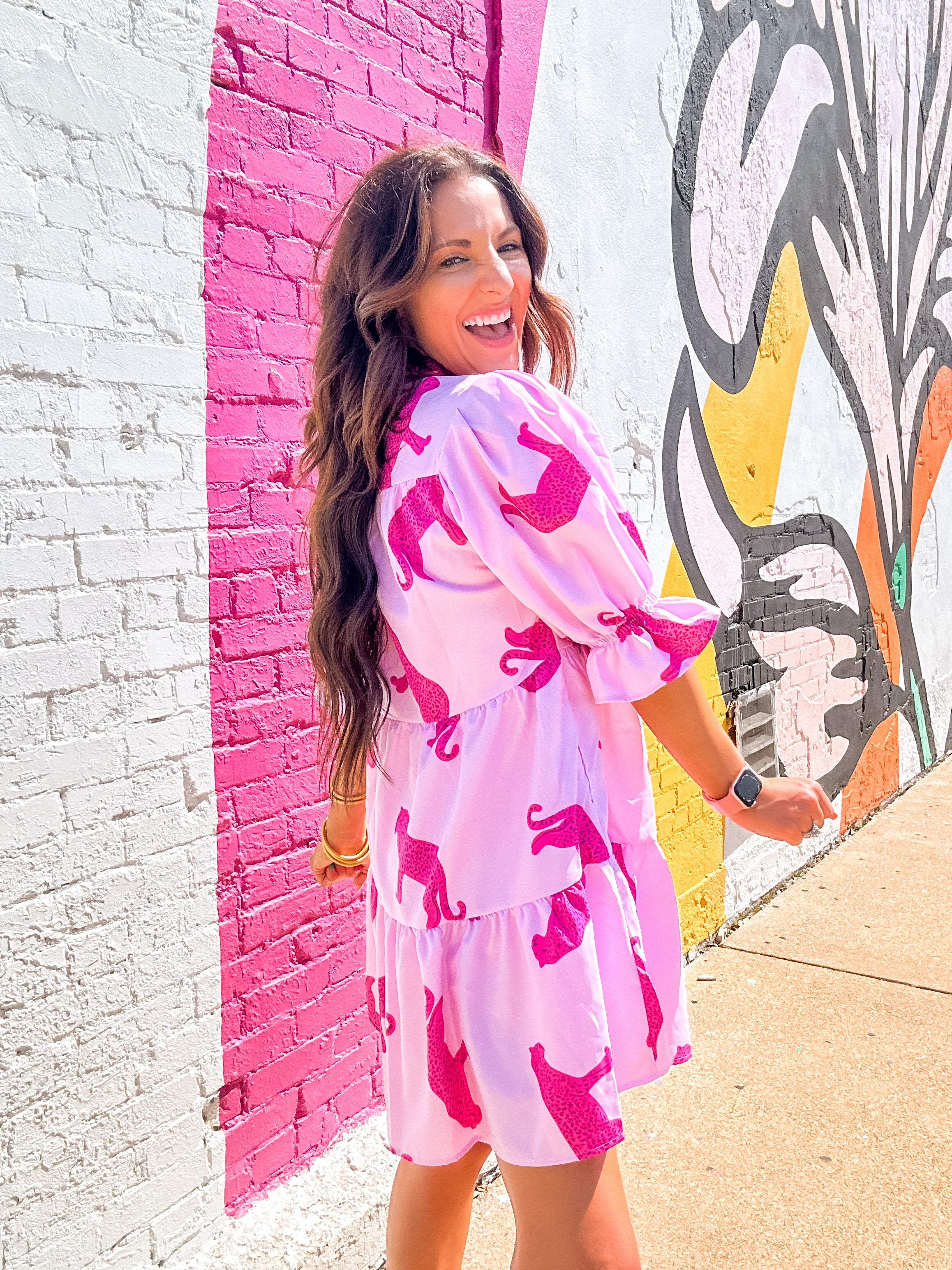 Cheetah Print Shirt Dress