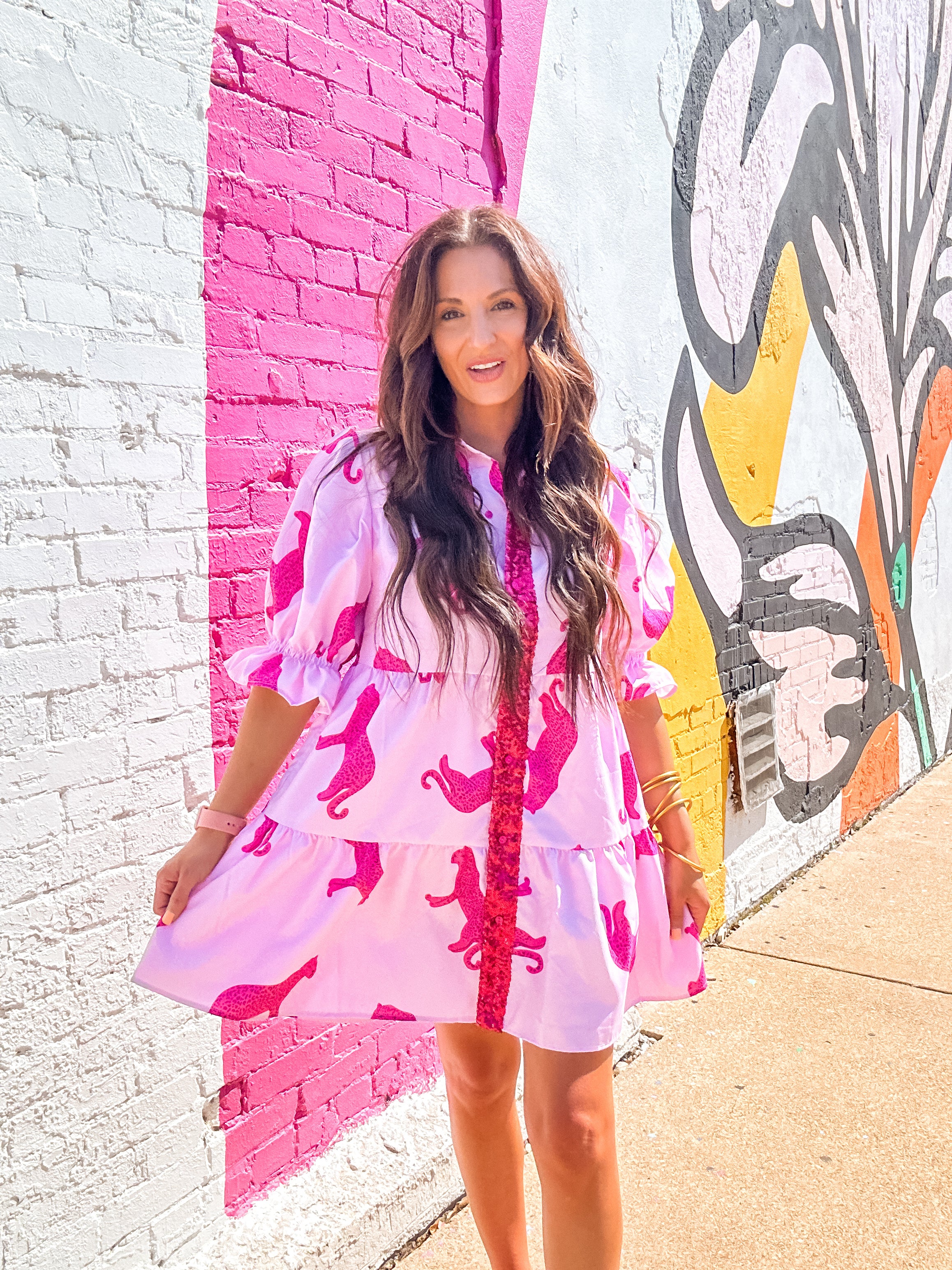 Cheetah Print Shirt Dress