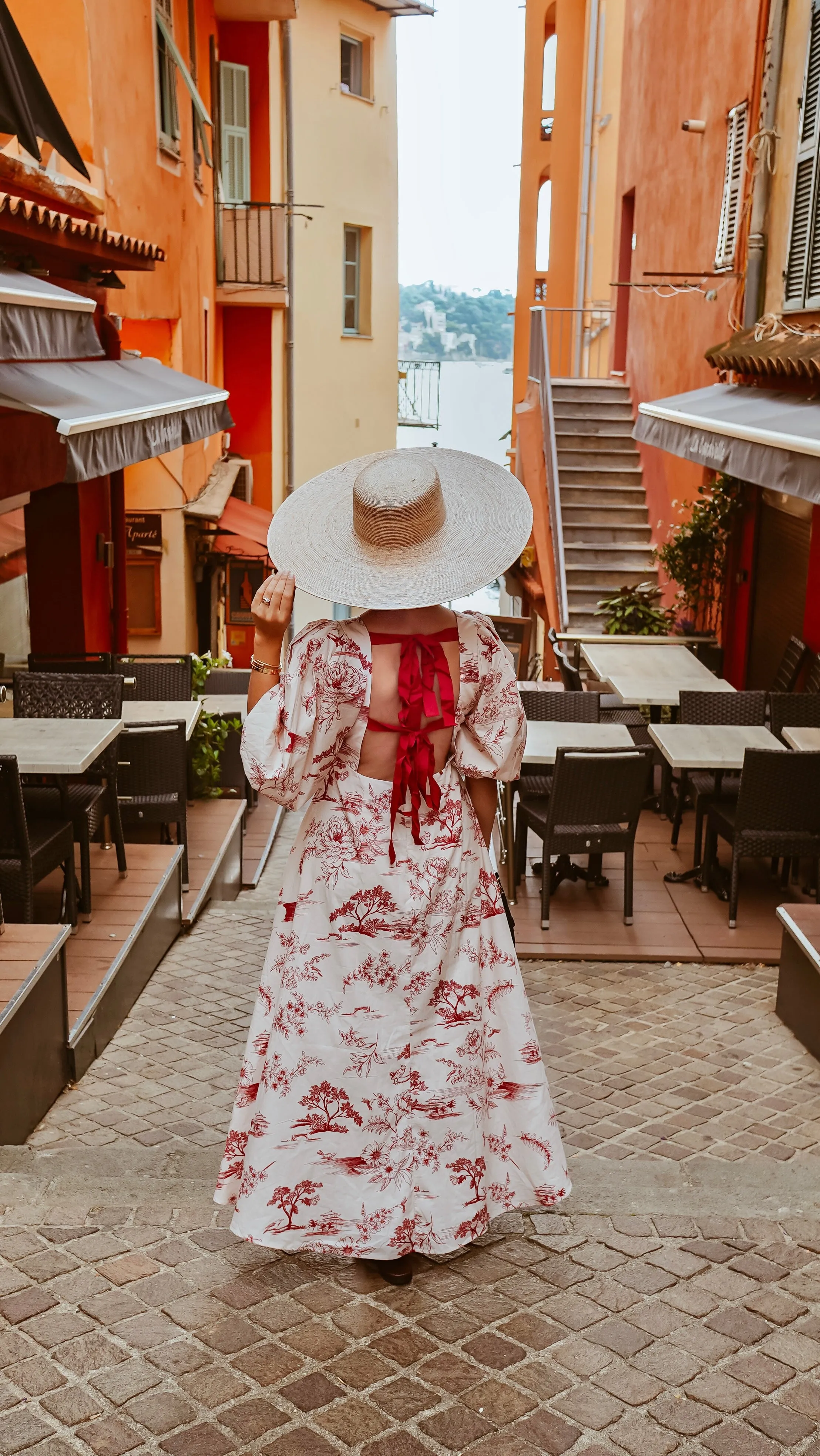 Chianti Toile Short Sleeve Midi Dress