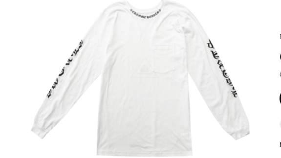 Chrome Hearts White Longsleeve T-Shirt Collar