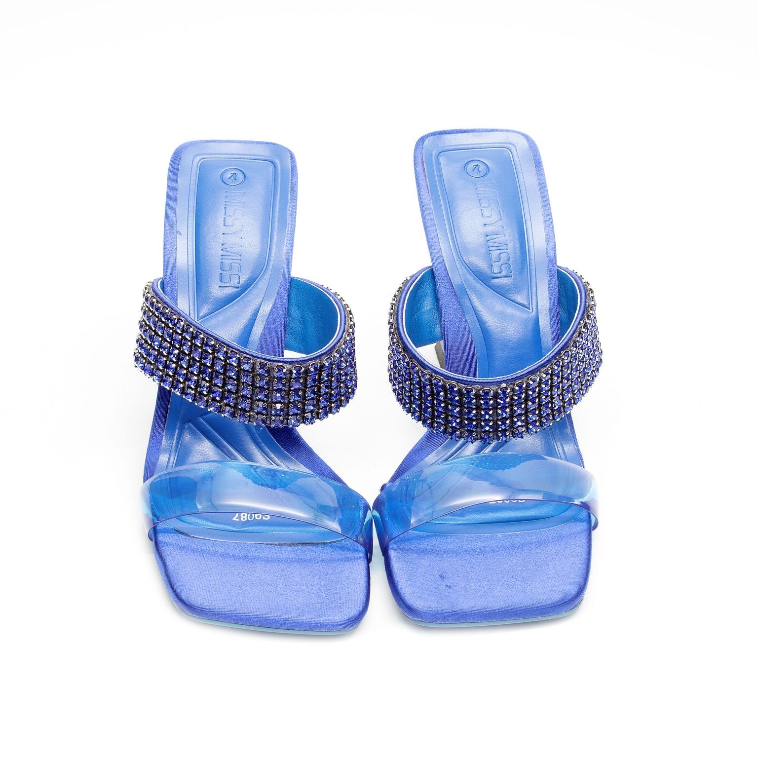 Classy Rhinestone Low Heel Sandals