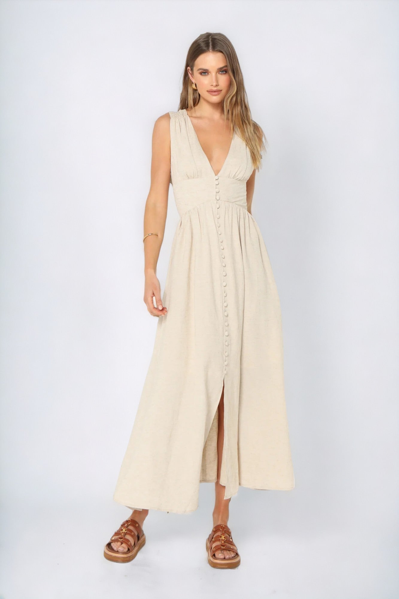 Cleo Maxi Dress - Stone