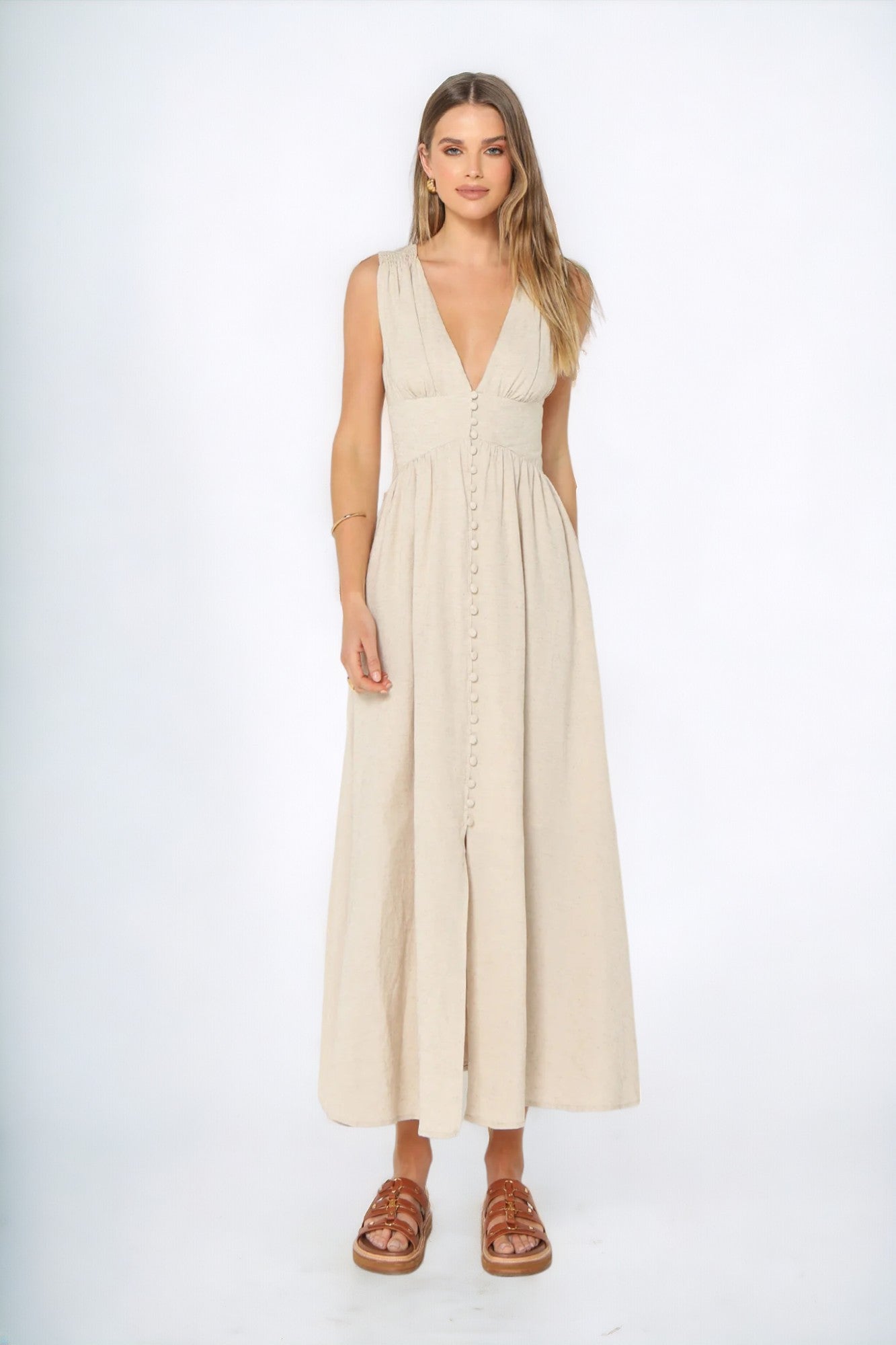 Cleo Maxi Dress - Stone