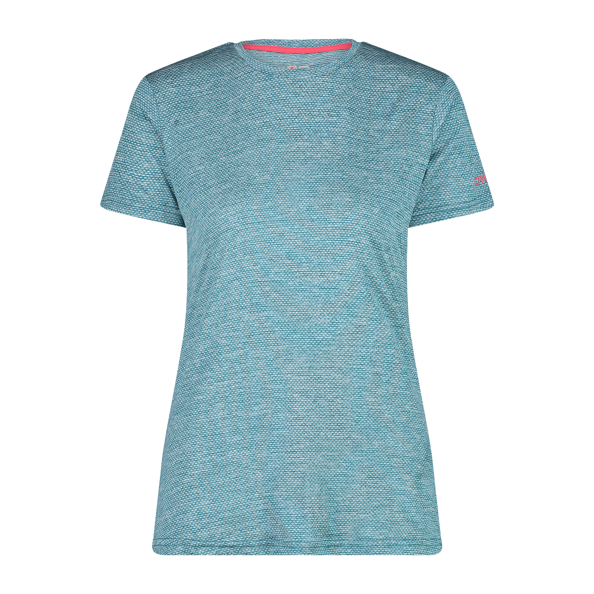 CMP women's trekking T-shirt in light melange attire.