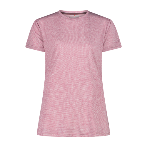 CMP women's trekking T-shirt in light melange attire.