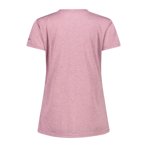 CMP women's trekking T-shirt in light melange attire.