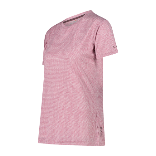 CMP women's trekking T-shirt in light melange attire.