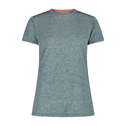 CMP women's trekking T-shirt in light melange attire.