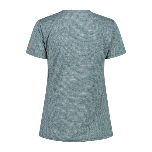 CMP women's trekking T-shirt in light melange attire.