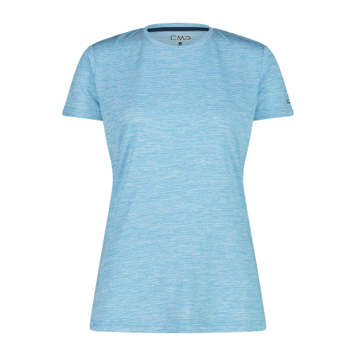 CMP women's trekking T-shirt in light melange attire.