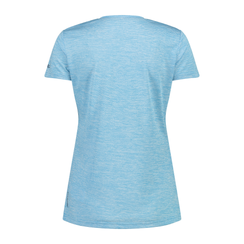 CMP women's trekking T-shirt in light melange attire.