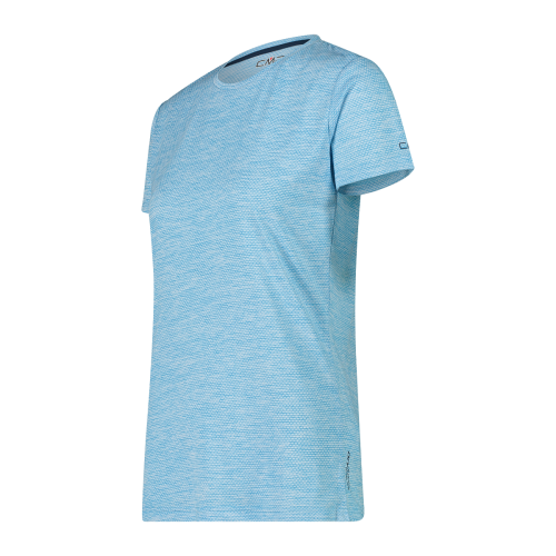 CMP women's trekking T-shirt in light melange attire.