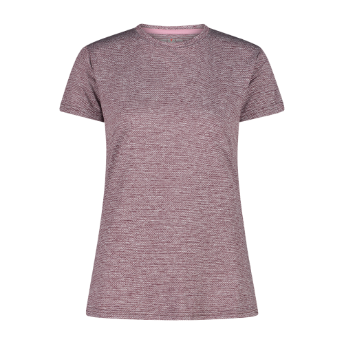 CMP women's trekking T-shirt in light melange attire.