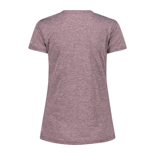 CMP women's trekking T-shirt in light melange attire.