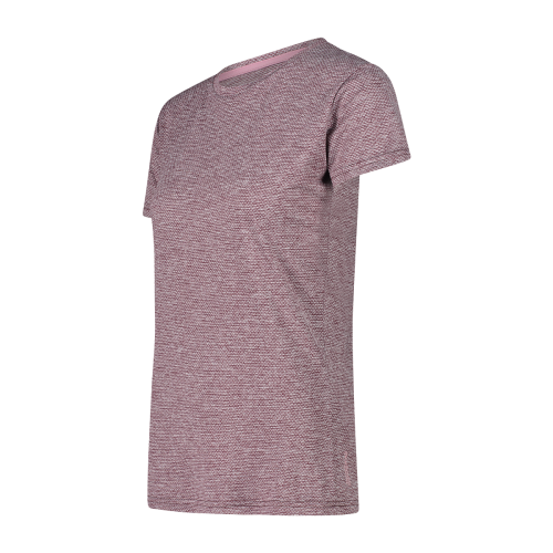 CMP women's trekking T-shirt in light melange attire.