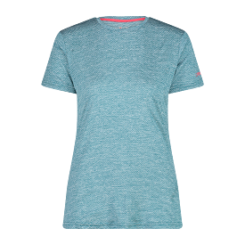 CMP women's trekking T-shirt in light melange attire.