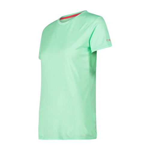 CMP women's trekking T-shirt in light melange attire.