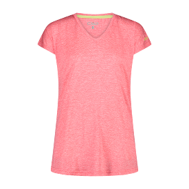 CMP Women's Trekking T-shirt - Light V-Neck Melange Design