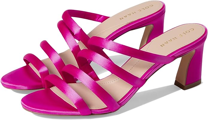 Cole Haan Adella Pink Satin Slingback Sandals