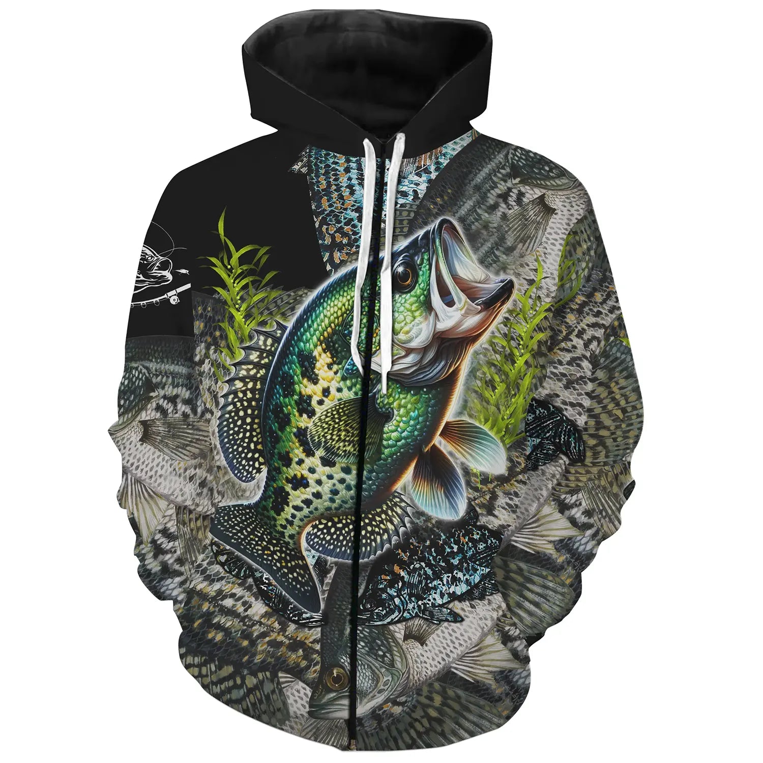 Crappie Fishing, Crappie Skin, Fisherman T-Shirt, Full 3D Print - VEPENP002