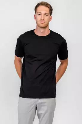 Crewneck T-Shirt in Jet Black