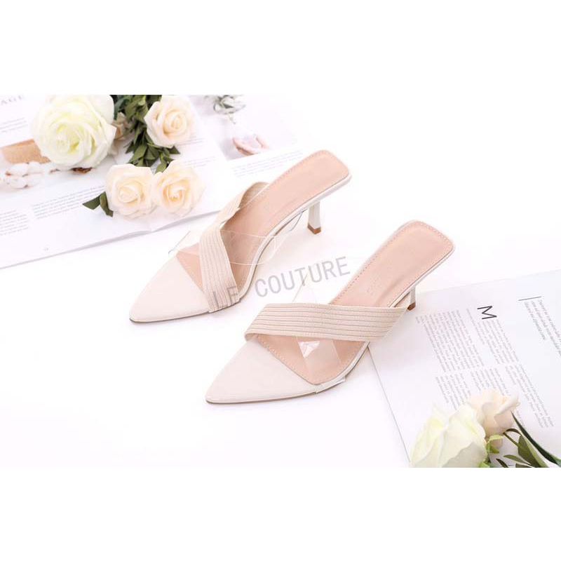 Cross Strap Stiletto Sandals