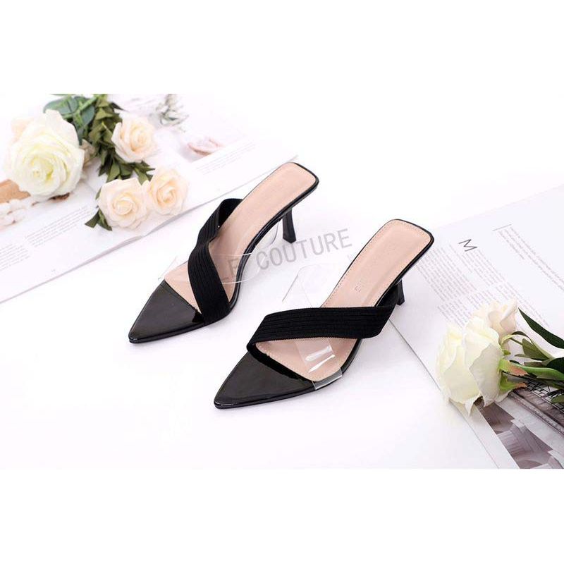 Cross Strap Stiletto Sandals