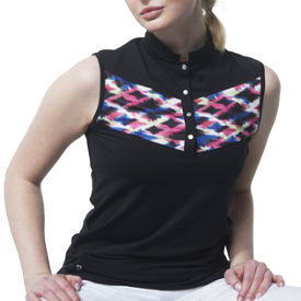 Daily Fitness Polo Sleeveless Top